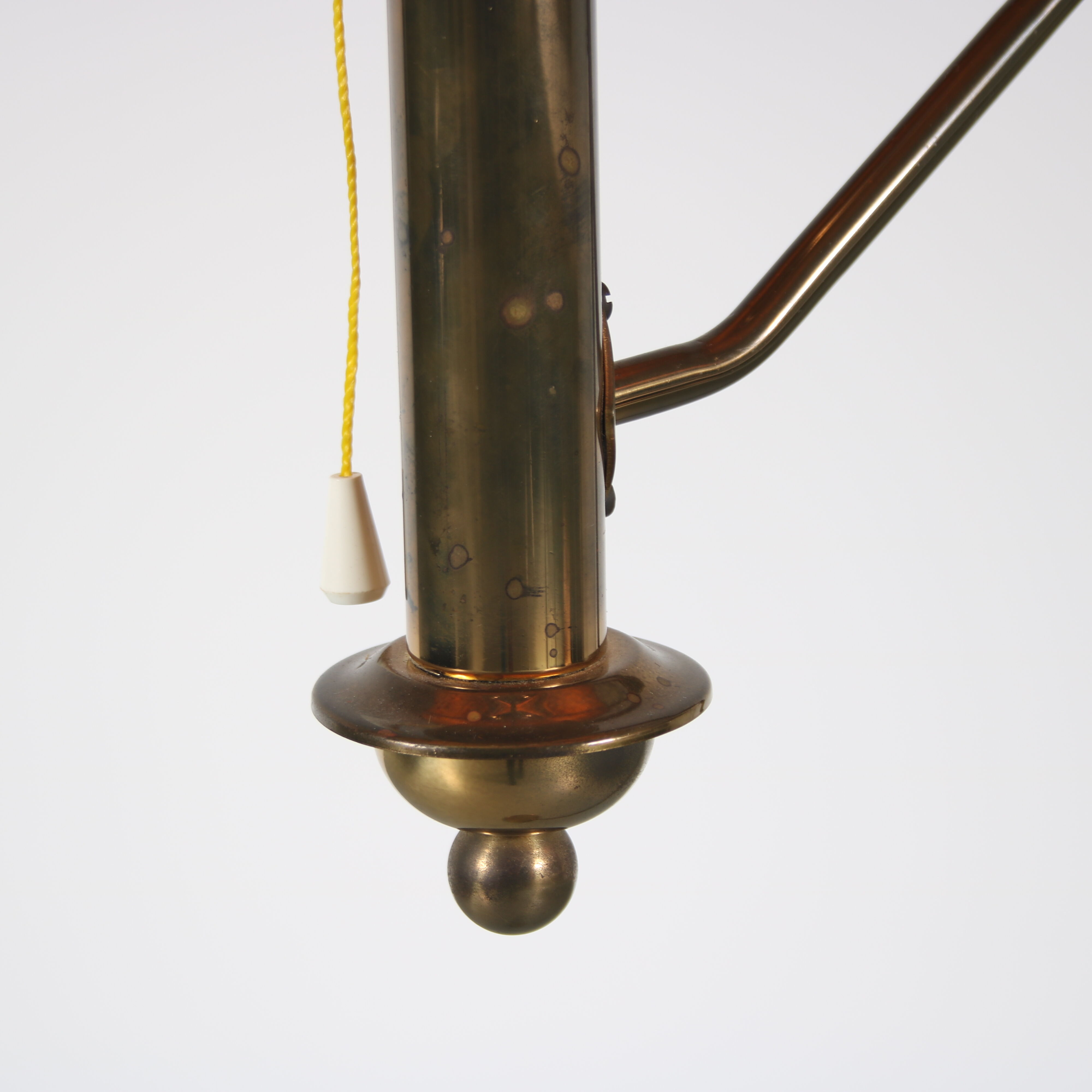 Lampadaire en laiton des années 1950 par Oia, Suède