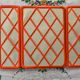 Miroir triptyque plastique orange