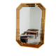Vintage Schöninger smoked mirror, large octagonal beveled wall mirror