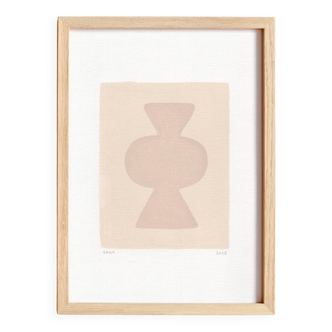 Painting on paper - B213 - painting signed Eawy