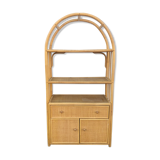 Wicker & rattan bookcase