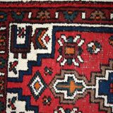 Tapis Vintage Hamadan en Laine, Années 1970, Élégance Traditionnelle