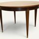 Dining table in mahogany, Neo-Classical style, Art Deco period, 1940.
