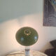 Olive green vintage lamp from the 1980s.