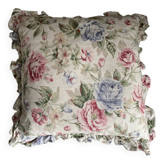 English style floral ruffled cushions