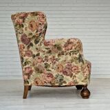 1950s danish vintage relax armchair in fabric