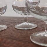 Set of 5 "Napoleon" cognac glasses