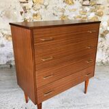 Commode vintage à 4 tiroirs, Circa 60’s