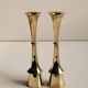 A set of six brass candle holder in mid-century modern design - Denmark 1970s.