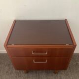 Scandinavian teak bedside table from the 60s and 70s