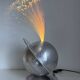 Rare French fibre optic lamp "La Sphérique" — Multicoloured rotating disc