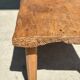 Coffee table in blond teak quadripod