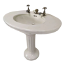 Porcelain sink washbasin on foot