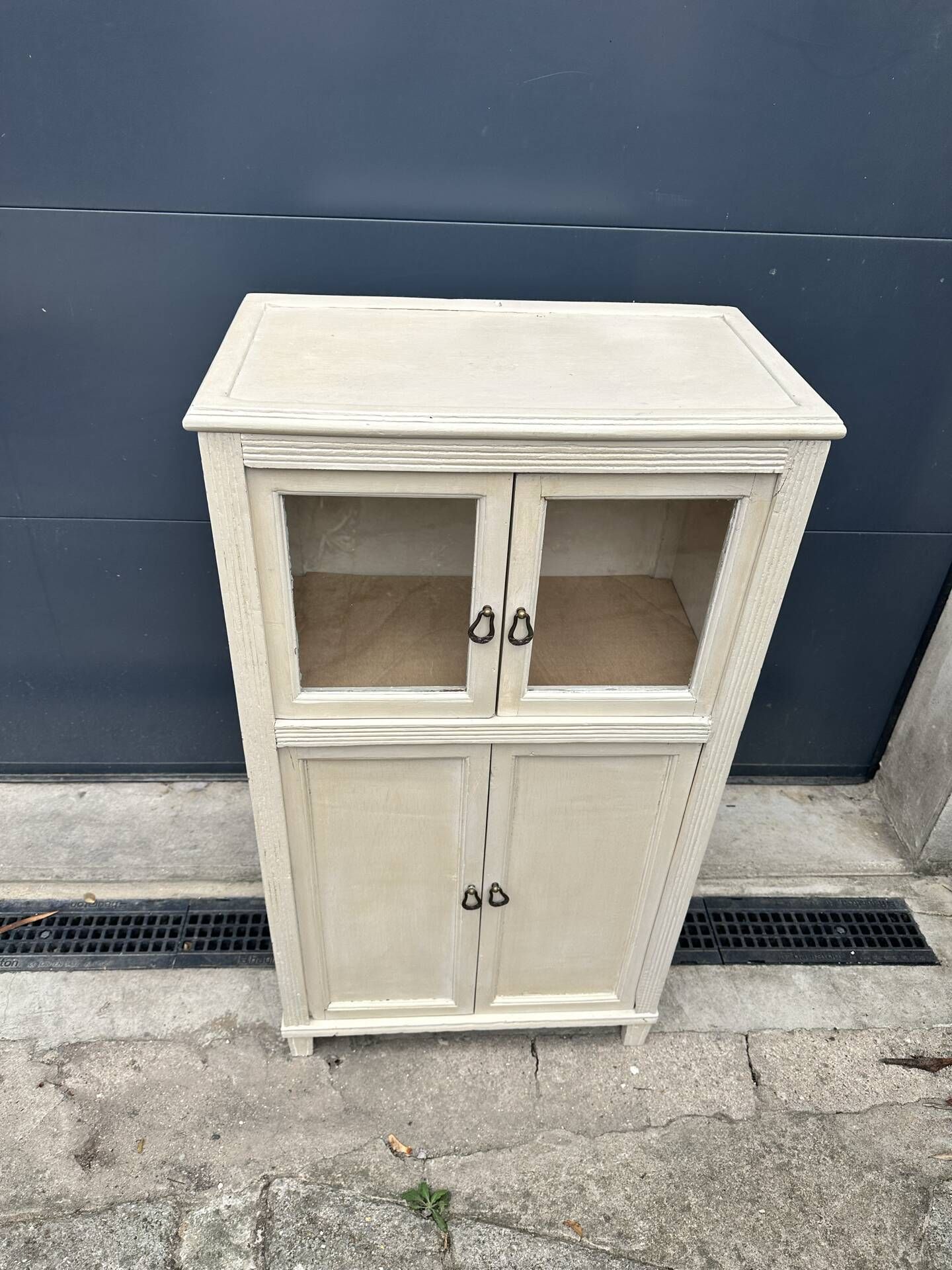 Small antique display cabinet