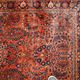 Handmade antique Persian Sarouk rug 4.1' x 6.5' (125cm x 198cm) 1920s - 1B789