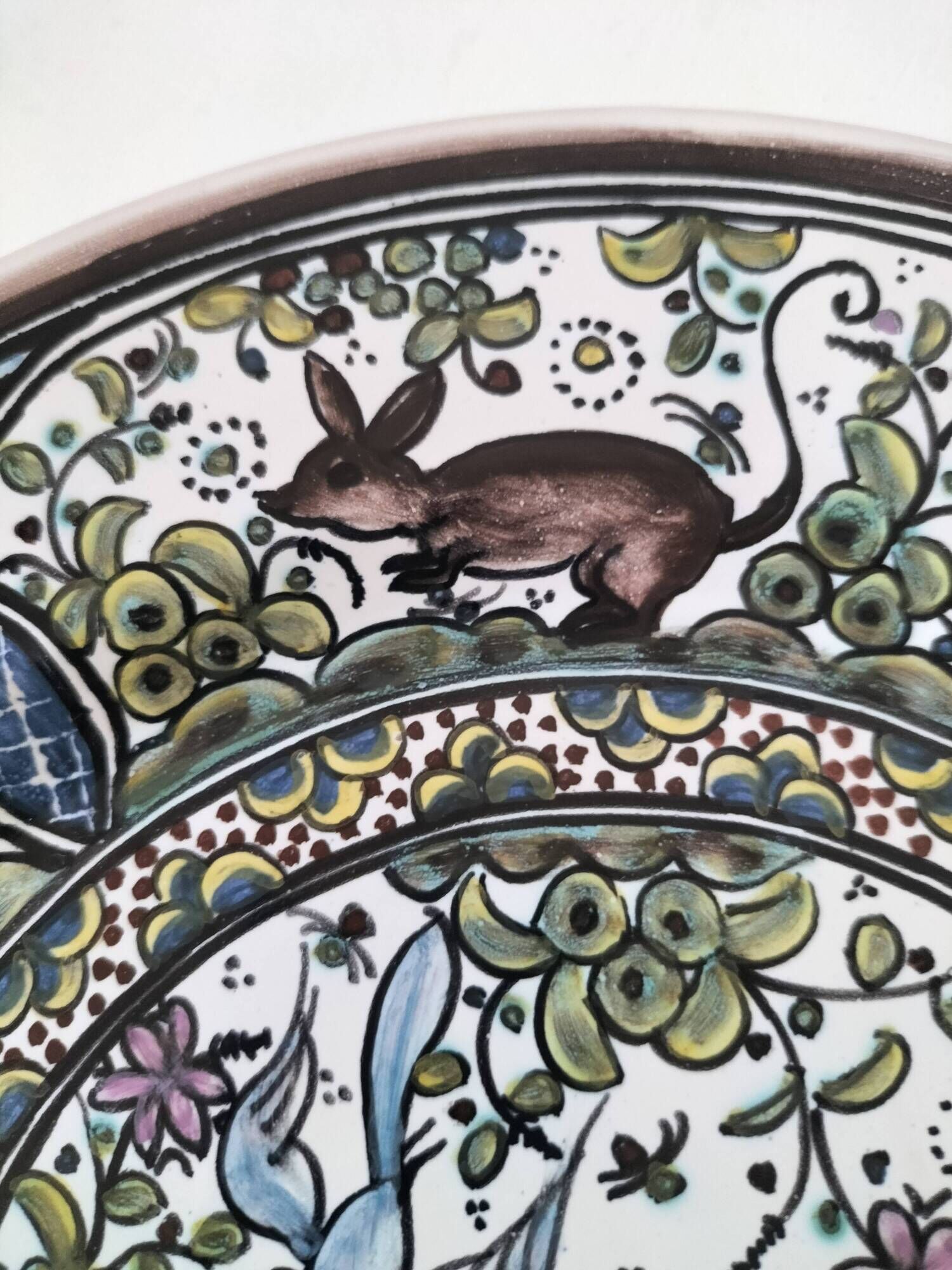 Plate São Pedro Conimbriga Portugal signed Sousa