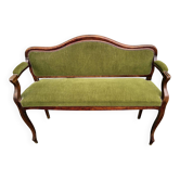 Green sofa bench