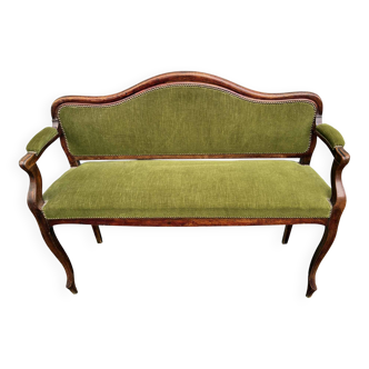 Green sofa bench