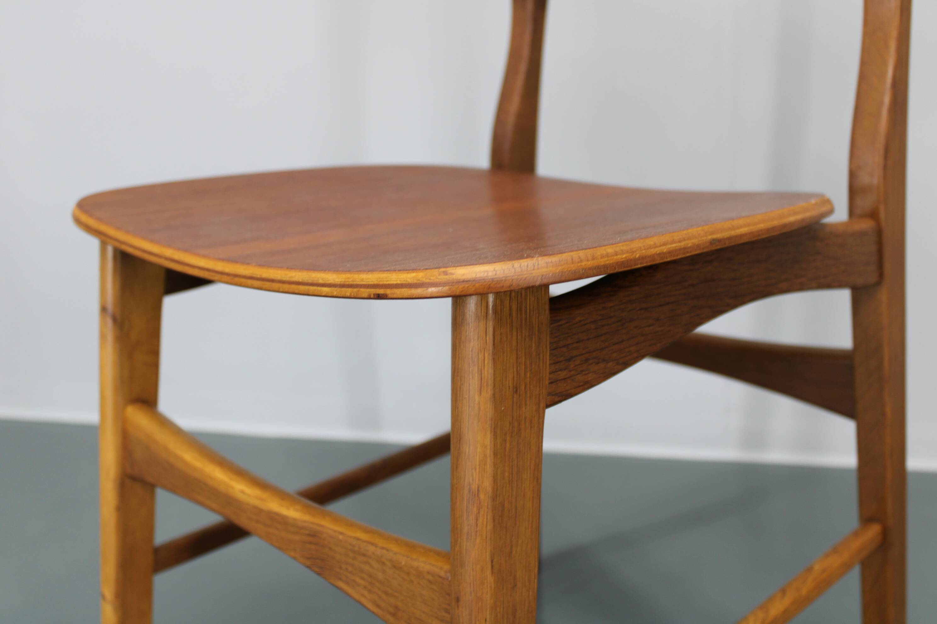 1960s Ib Kofod Larsen Set of 4 dining Chairs in Teak Finish, Denmark