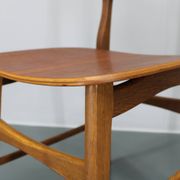 1960s Ib Kofod Larsen Set of 4 dining Chairs in Teak Finish, Denmark