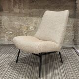 Pair of armchairs by Pierre Guariche for Steiner reupholstered.