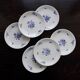 6 vintage dessert plates – Baudour porcelain