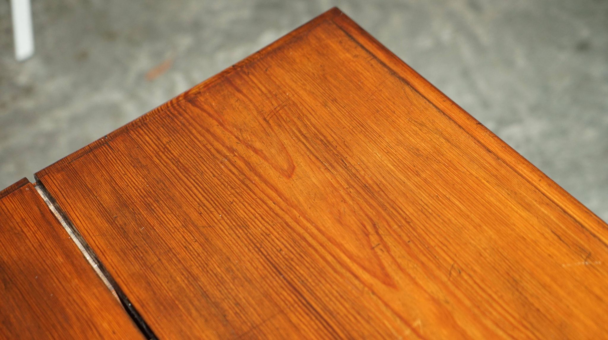 Victorian Gothic library table in antique oak