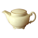 Small 1 portion porcelain teapot by Gerold/Bavaria - ivory white and gold