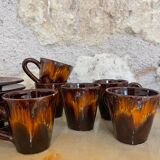 Vallauris, ceramic coffee service