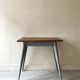Dining table / desk dlg Tolix 55 in metal and wood, 1950s design