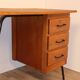 Vintage Spirol wooden and metal desk 1950