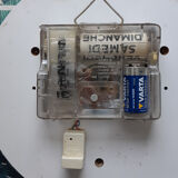 Vintage Jaz clock in formica and brass