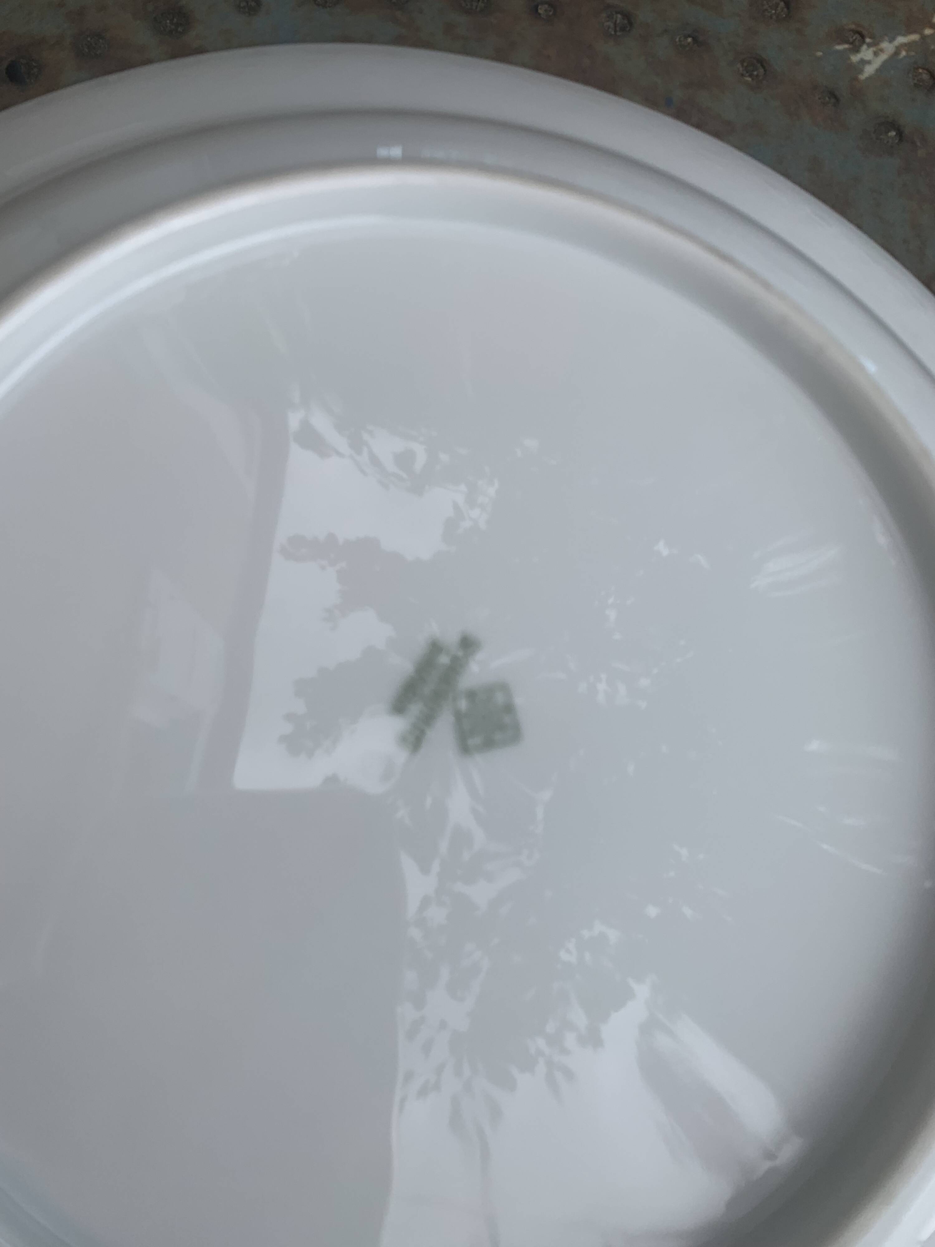 White porcelain deep dish, Schirnding Bavaria, design, vintage 1970