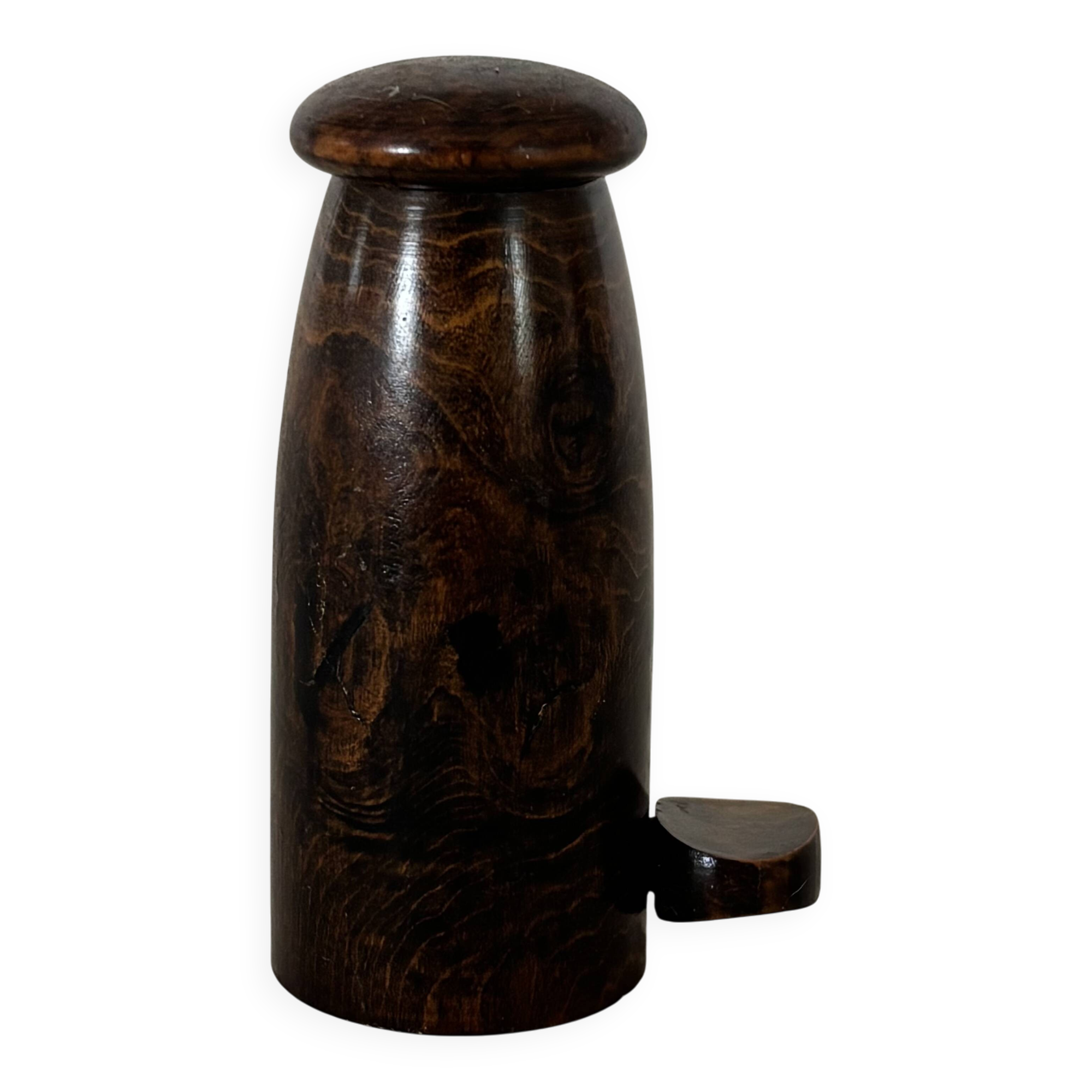 Pepper mill in elm burl