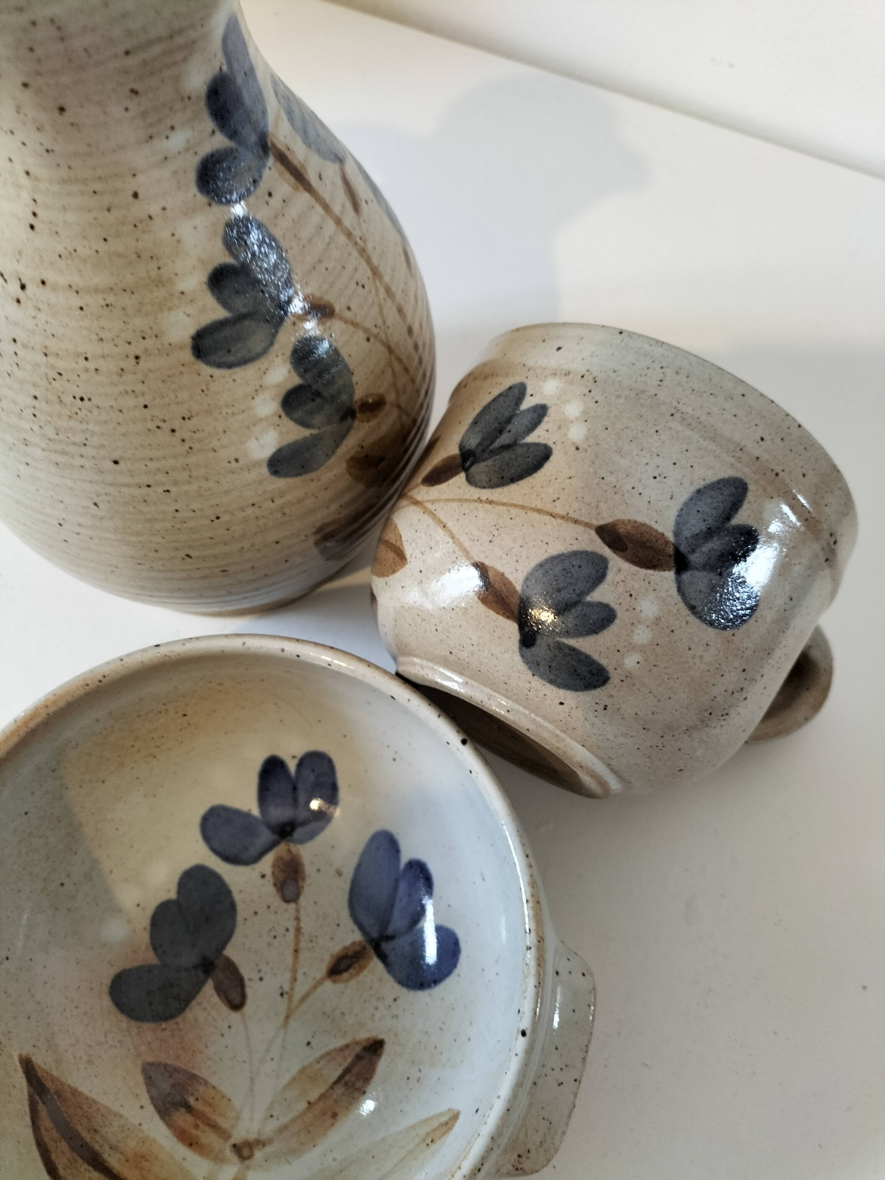 Handcrafted stoneware set — Grès du Marais France