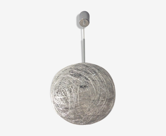 Paul Neuhaus design pendant lamp in wired metal | Selency