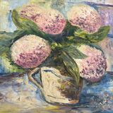 Oil on canvas Still Life with Flowers signed A. Bureau