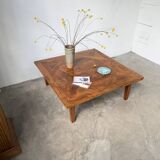 1940s inlaid oak coffee table