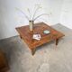 1940 marquetry oak coffee table
