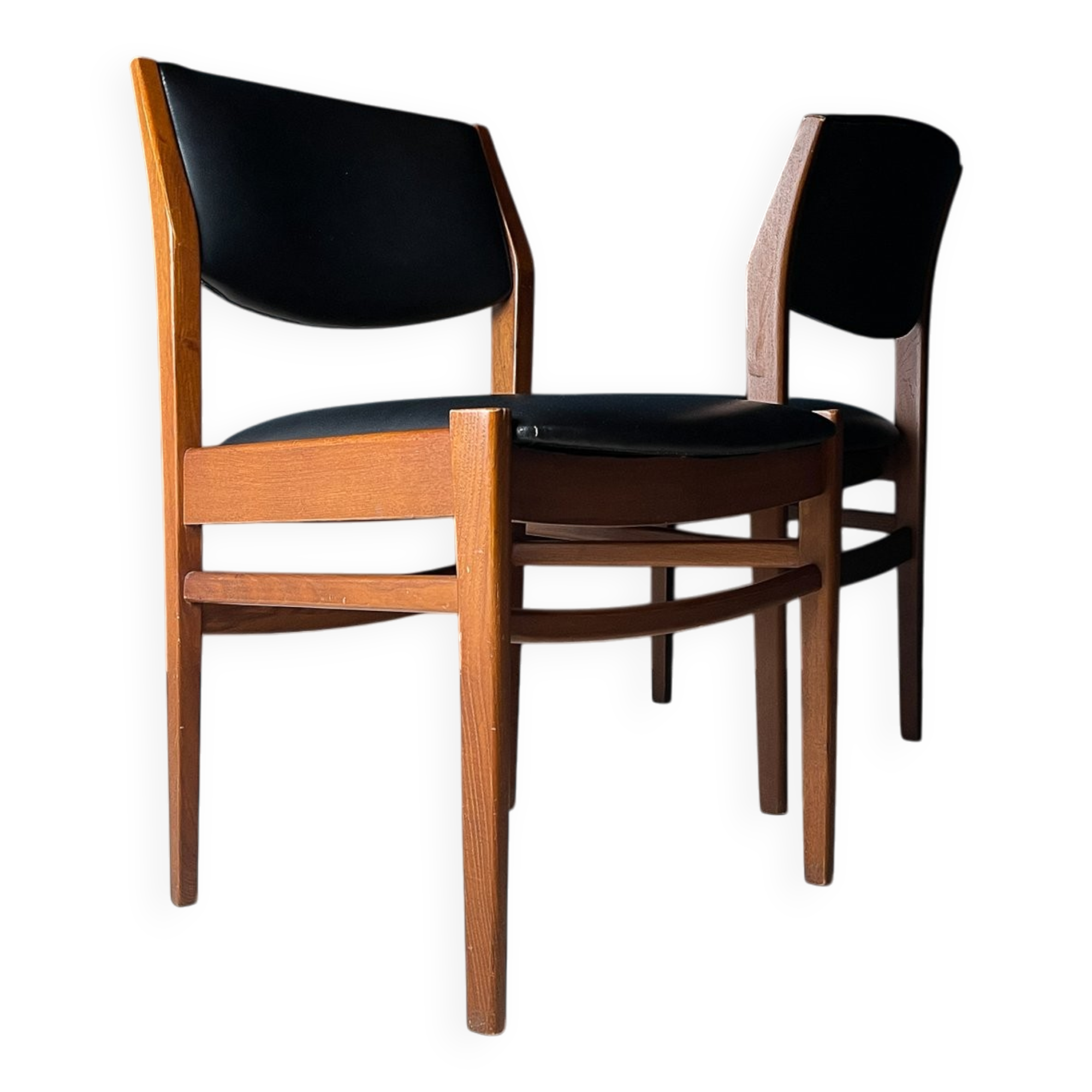 Mid-century dining chair set, Italy, 1970s