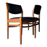 Mid-century dining chair set, Italy, 1970s