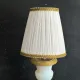 Lampe XIXe en opaline blanche et métal doré