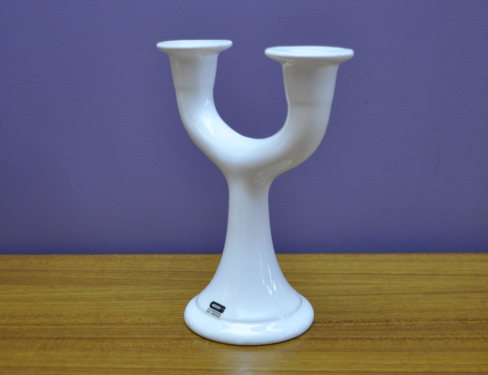 Guldkrokens Kakelugnsfabrik porcelain candleholder