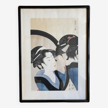 Estampe japonaise d’après Utamaro Kitagawa XX siècle