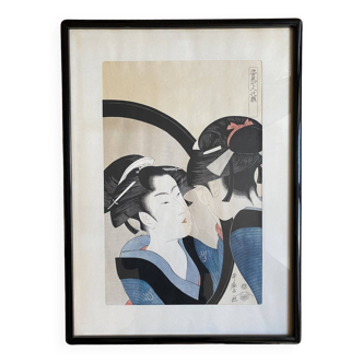 Japanese print after Utamaro Kitagawa 20th century