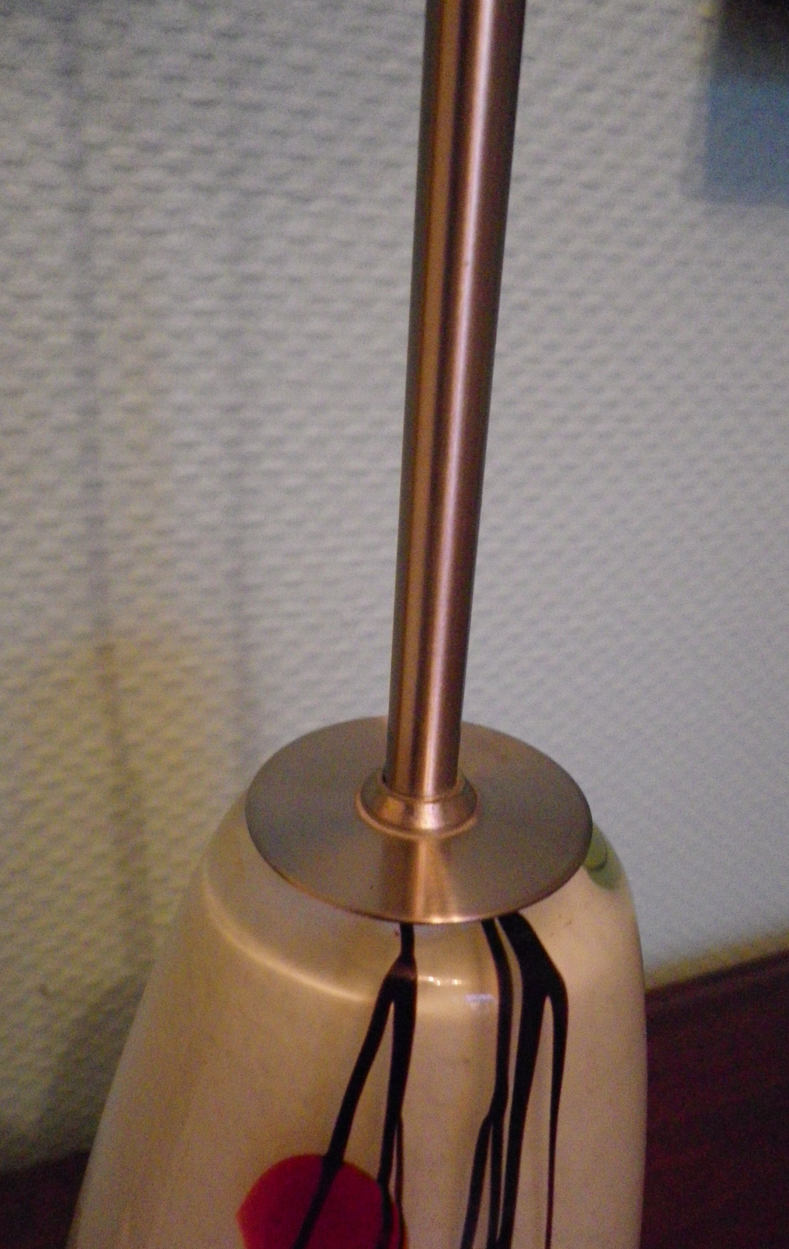 Art deco pendant lamp from the 70s, opaline, chrome metal