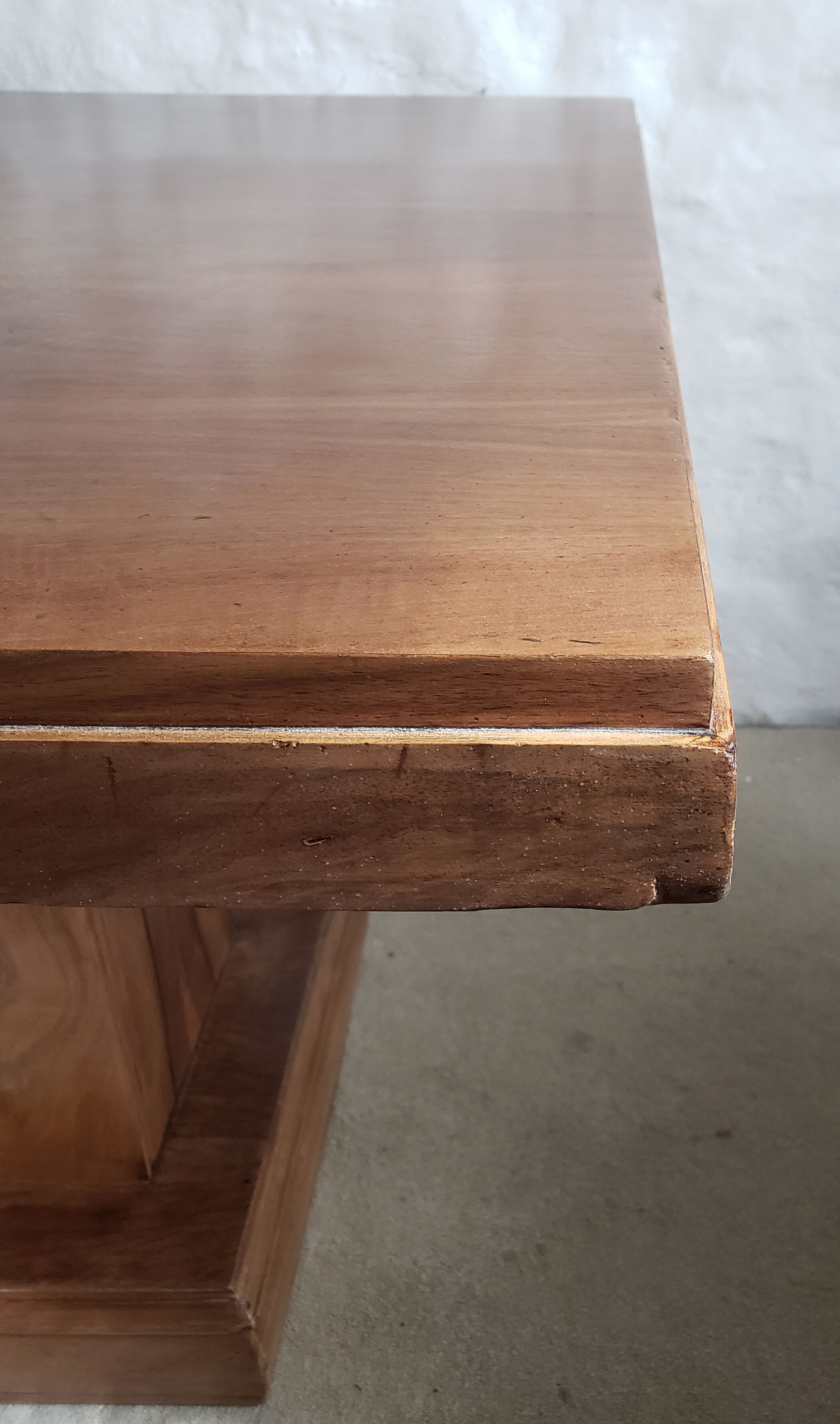 Walnut art-deco table