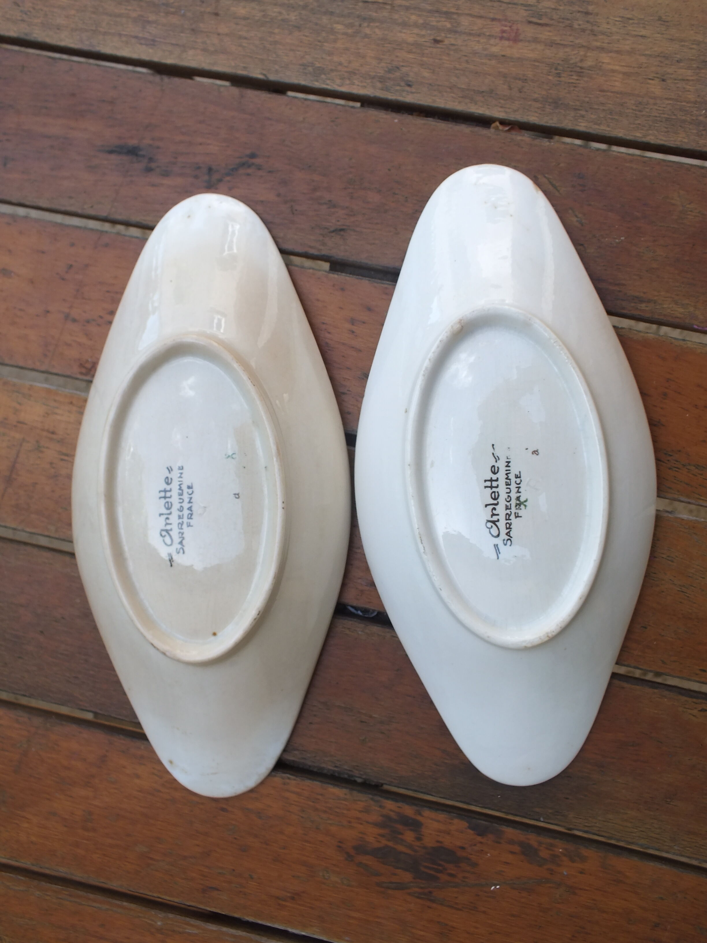 Pair of raviers Sarreguemines service Arlette