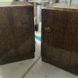 Elegant Vintage Wooden Bedside Tables – Eastern Europe / England