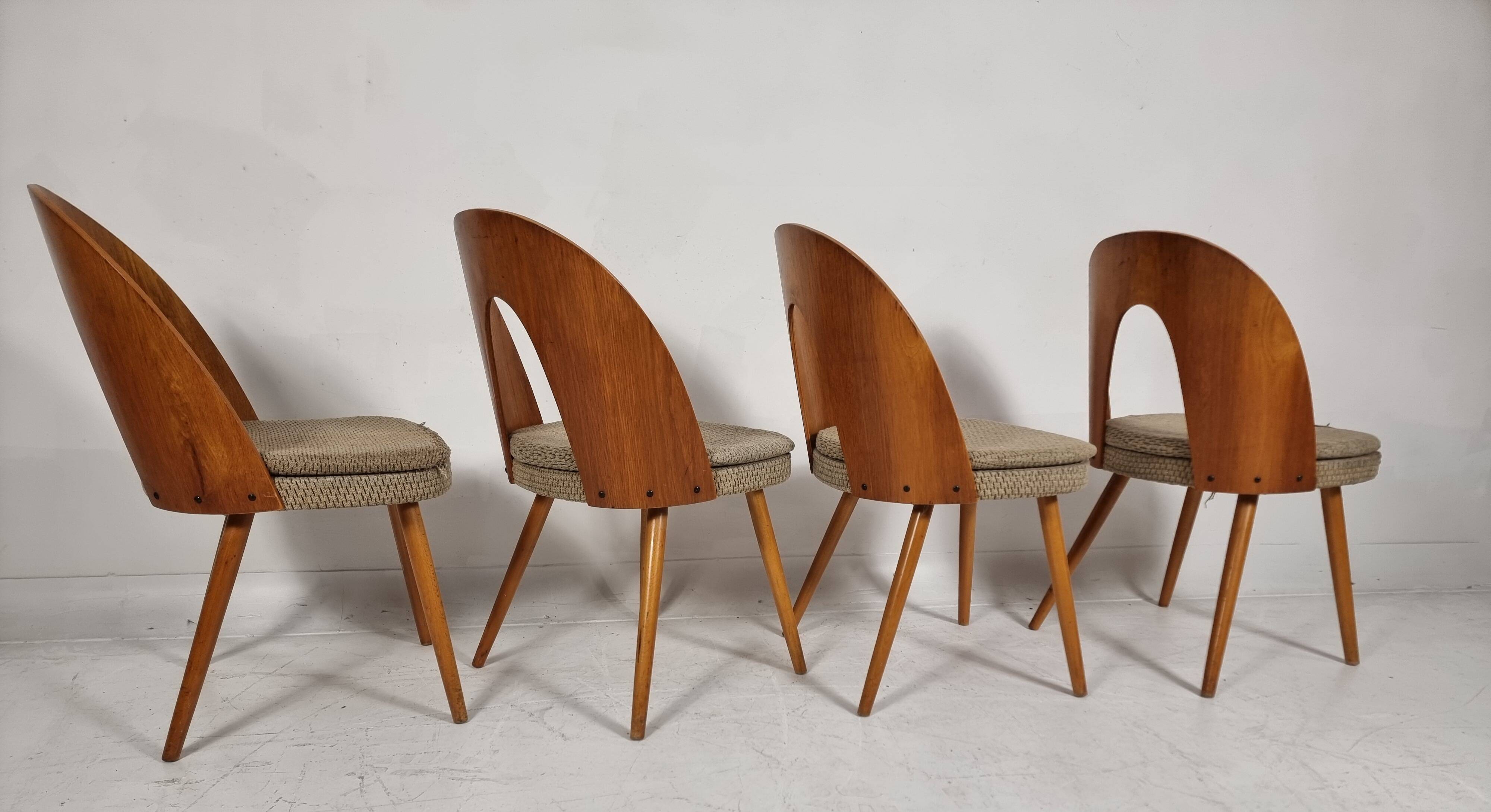 Vintage Chairs by Antonin Suman, 1960s, Set of 4